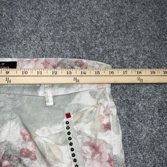 Mason's Forte Dei Marmi Pants Womens Size 32 Green Floral Cargo - Picture 6 of 12